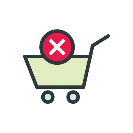 Out of Stock icon vector design templates simple and modern concept, isolated on white backgroundのイラスト素材