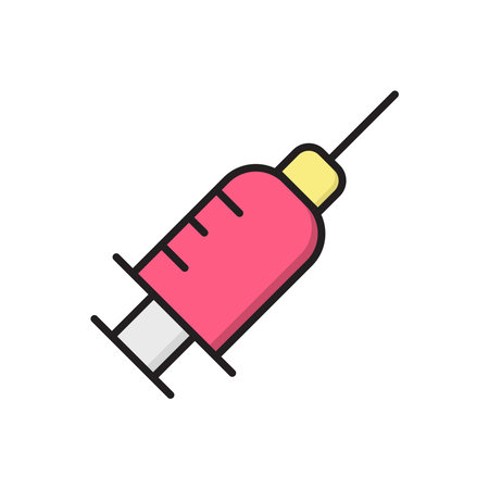 Syringe icon vector design template simple and modern concept. Isolated on white backgroundのイラスト素材