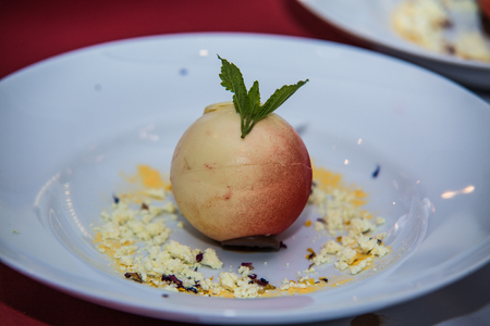 Detail on special designe for food on plate.の写真素材