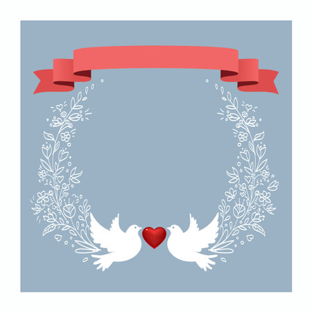 Hand drawn doodle vector floral frameのイラスト素材