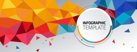 Flyer template header design. Bannerのイラスト素材