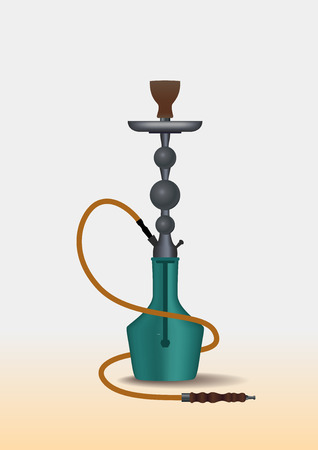 Hookah black silhouetteのイラスト素材