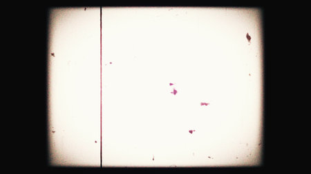 Vintage horror looping film strip melting background.   Reel Clutter, Old Tv and film grain noise.の写真素材
