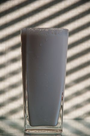 Glass with milkの写真素材