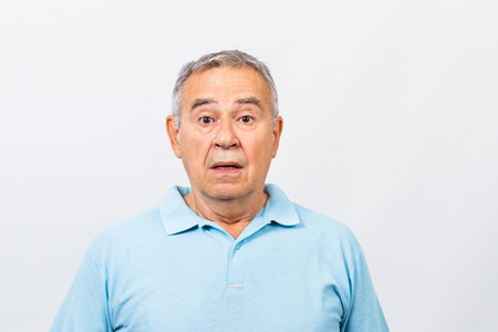 Surprised senior manの写真素材