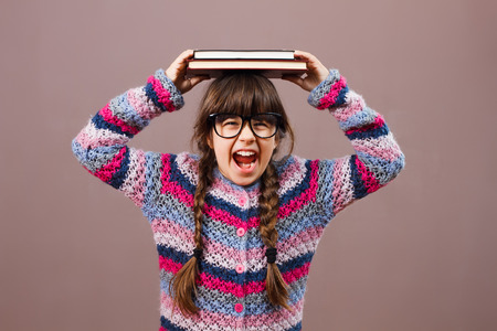 I am fed up of learning!の写真素材