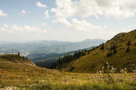 Photo of beautiful mountain landscape.Image is intentionally toned.