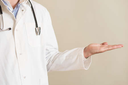 Image of male doctor gesturing.の写真素材