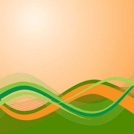 Abstract background with waves. Vector illustrationのイラスト素材