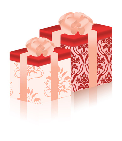 Gift boxes. Vector illustrationのイラスト素材