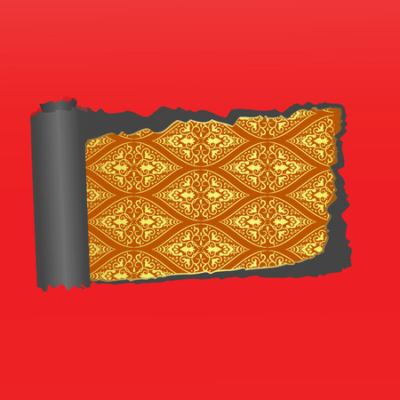 Structure of broken off paper. Vector illustrationのイラスト素材