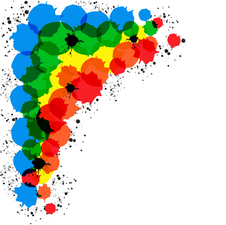 Framework from colour circles. Vector illustrationのイラスト素材