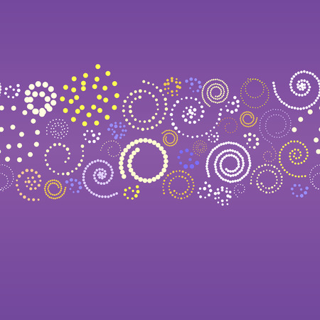 Abstract banner with spirals. Vector illustrationのイラスト素材