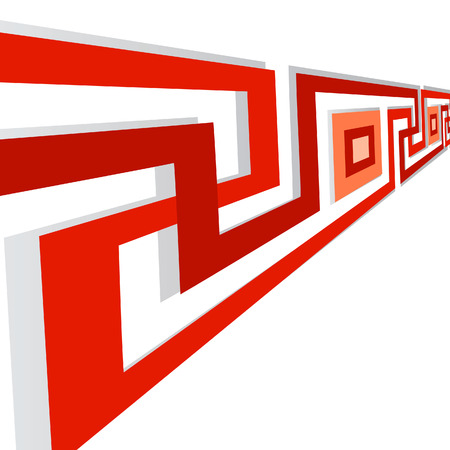 Geometrical banner with spirals. Vector illustrationのイラスト素材