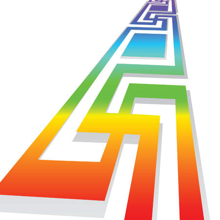 Geometrical banner with spirals. Vector illustrationのイラスト素材