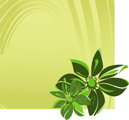 Banner with flowers. Vector illustrationのイラスト素材