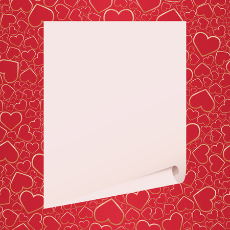 Valentine background with hearts. illustrationのイラスト素材