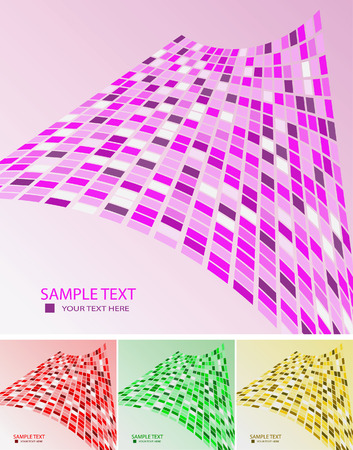 Collection of samples abstract geometrical backgrounds. Vector illustrationのイラスト素材