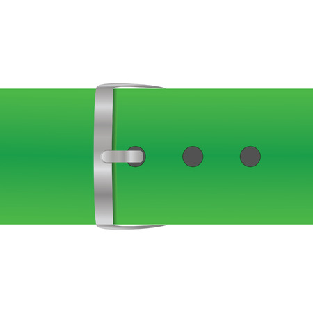 The green belt isolated on a white backgroundのイラスト素材