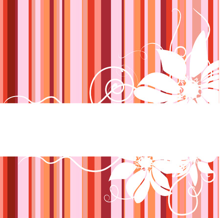 Floral abstract banner.のイラスト素材