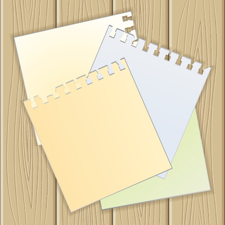 Empty paper on wooden structure.   illustrationのイラスト素材