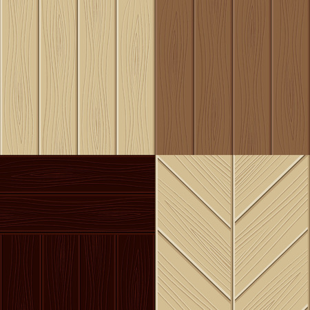 Set of wooden structures.  illustrationのイラスト素材