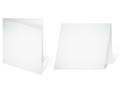 Empty banner - a paper blank leaf. Vector illustrationのイラスト素材