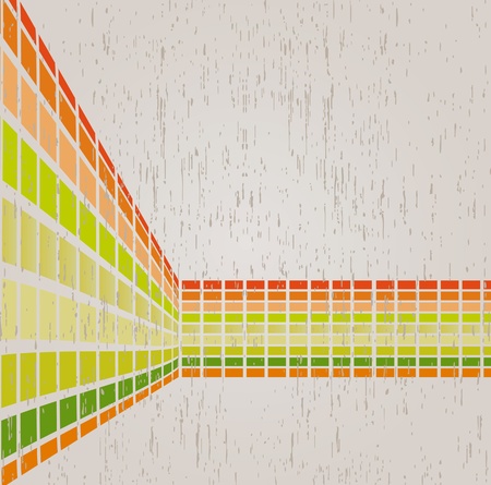 Mosaic background in style grunge with a place for text. Vectorのイラスト素材