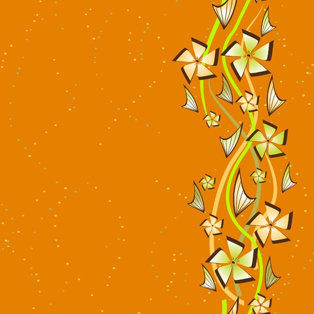 Sample of an abstract seamless flower background.のイラスト素材