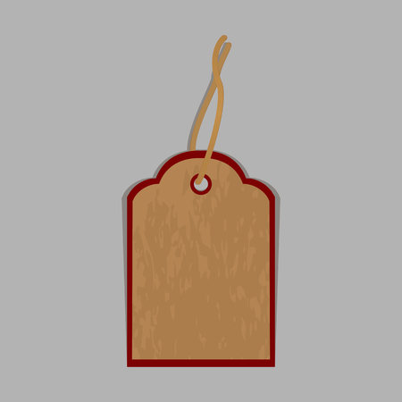 The label isolated on a gray background. Vector illustrationのイラスト素材