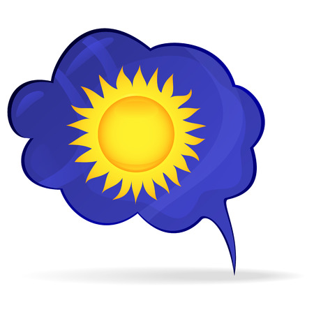 The sun icon. Vector illustrationのイラスト素材
