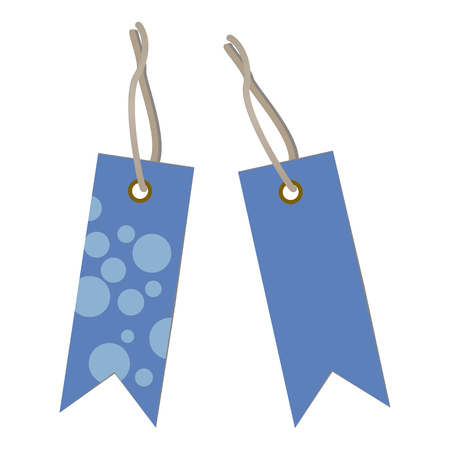 Set of  labels with circles isolated on a white background. Vector illustrationのイラスト素材