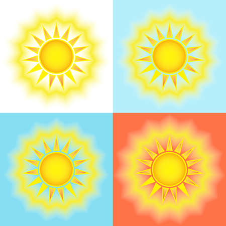 sun, hot rays of the sunの写真素材