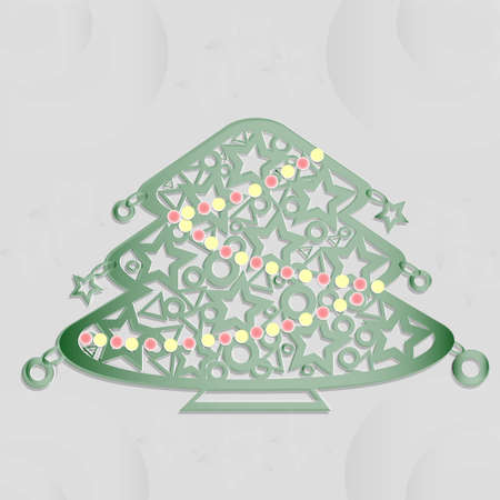 Christmas tree elegantの写真素材