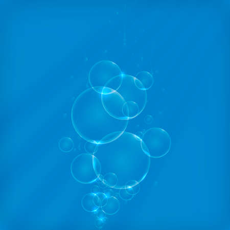 A soap bubbles in the light raysのイラスト素材