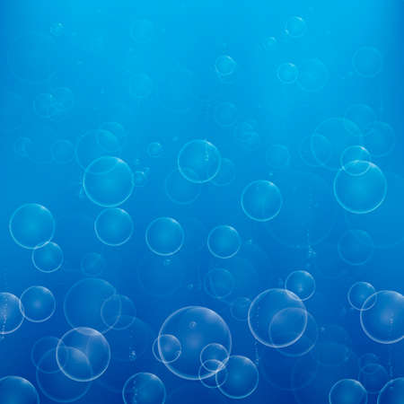 Soap bubbles in the light raysのイラスト素材