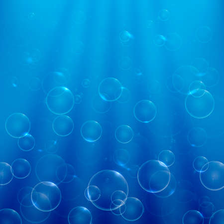 Soap bubbles in the light rays go up2のイラスト素材