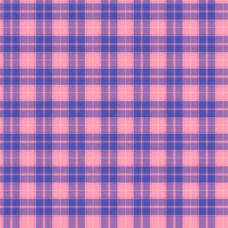 Fabric in in pink and lilac and blue checkered pattern seamless pattern tartan. vector backgroundの写真素材