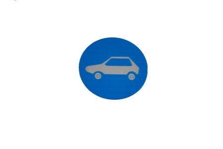 road sign in a carの写真素材