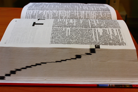 thick bookの写真素材