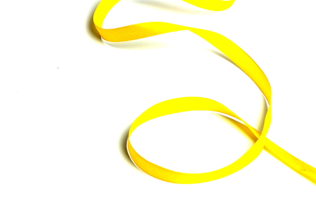 festive ribbons isolated on a white backgroundの写真素材