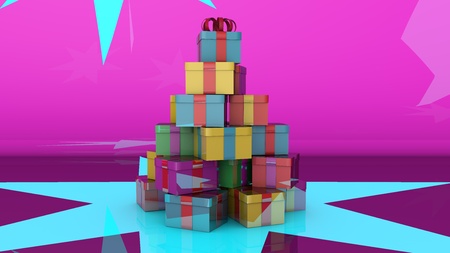 Christmas tree concept.の写真素材