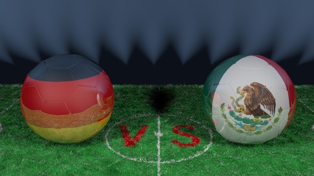 Germany versus Mexico.の写真素材