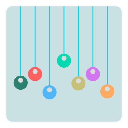 toys on the ropes. のイラスト素材