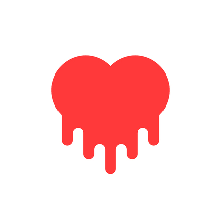 red bleeding heart iconのイラスト素材