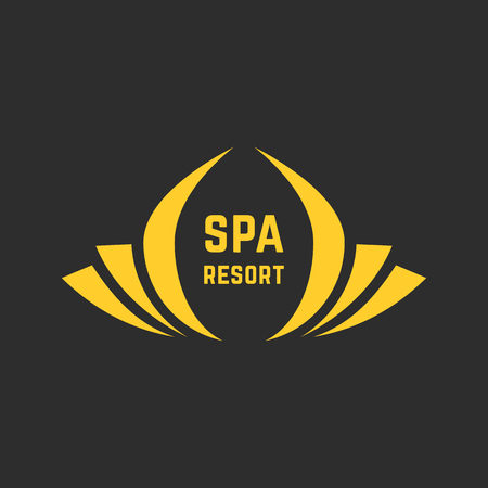 golden spa resortのイラスト素材