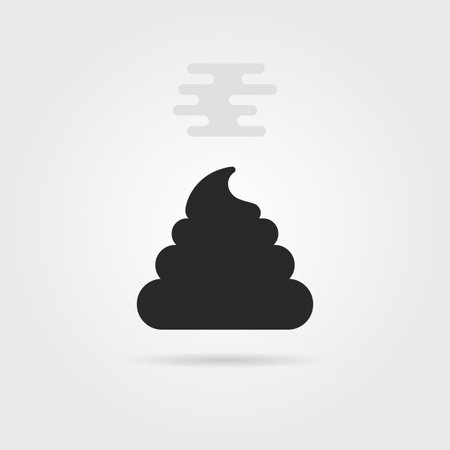 Pile of dirt icon with shadowのイラスト素材