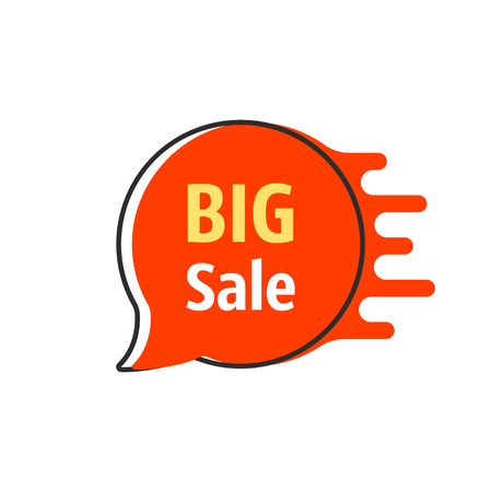 big sale red thin line bubble labelの写真素材