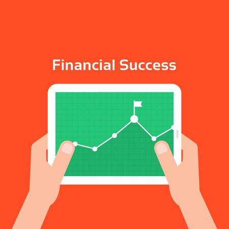 business charts like financial successのイラスト素材