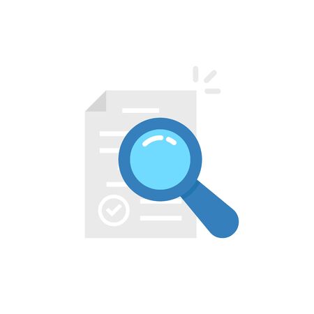 risk research icon for audit controlのイラスト素材